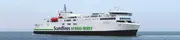 Scandlines hybrid ferry at sea, representing marine window solutions for ferries and passenger vessels.