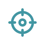 Target icon representing accurate oil analysis and actionable insights.