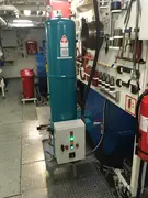 CJC® filtration unit installed in a vessel engine room for continuous fuel and lube oil cleaning.