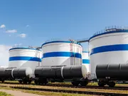 Fuel storage tanks and railway tank cars used for diesel fuel storage and transport.