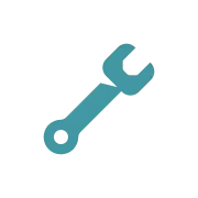Wrench icon representing spare parts and maintenance components.