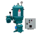 CJC® PTU2 offline separator with control panel for continuous water removal in mid-range oil systems.