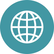 Globe icon representing worldwide installation and global industry experience.