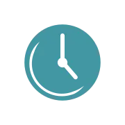 Clock symbol representing reduced equipment lifetime due to contamination.