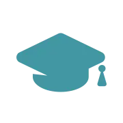 Graduation cap icon representing technical training and operator education.