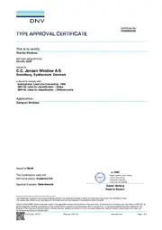 Type approval certificate for clamp-on AL COW, TAS000033G.