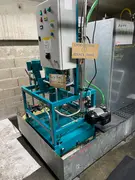 CJC® Oil Filter installed on the hydraulic system of a vulcanisation press to improve oil condition and extend oil service life.