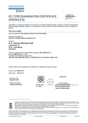 EC-type examination certificate for clamp-on fixed three-parted AL COW A30, MEDB000077R.