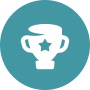 Trophy symbol representing improved fluid condition and restored performance.