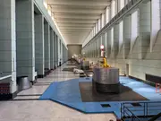 Interior of a large industrial turbine hall