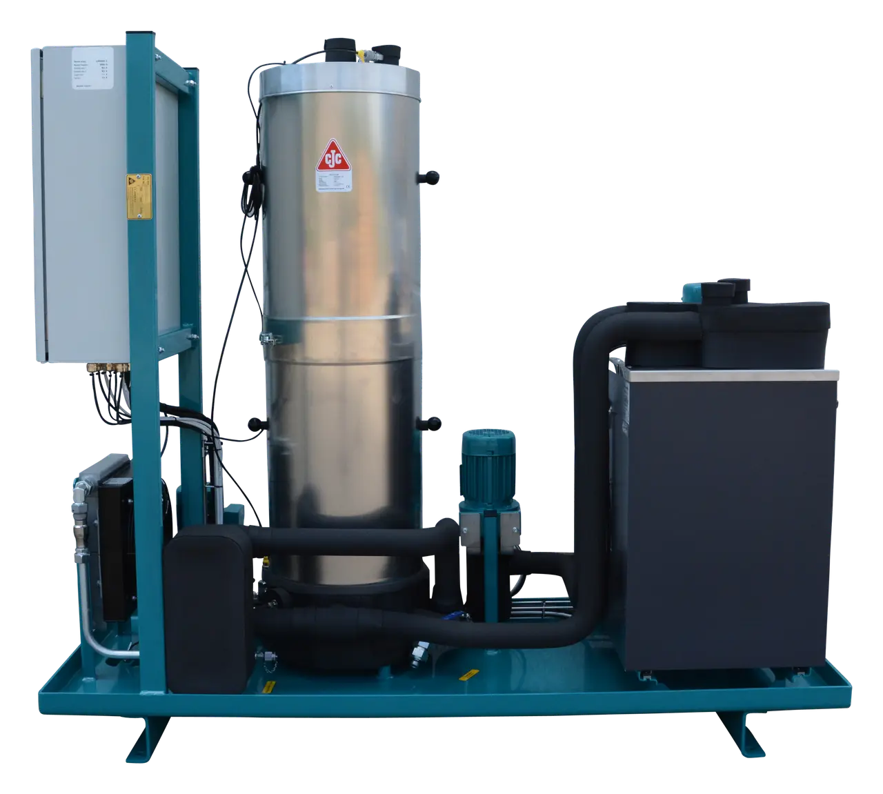 Varnish-removal unit offered for turbine-oil treatment.