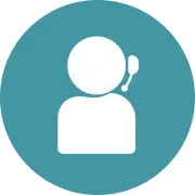 Person icon representing technical advice, consultation, or sales support.
