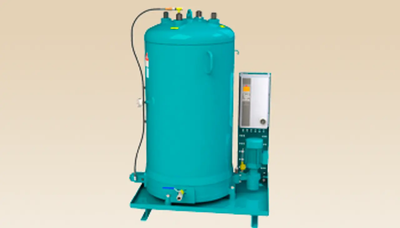 Filter unit illustrated in the unnamed US tyre-producer Banbury-mixer example; this is a product view, not an identified installation photograph.