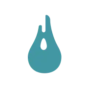 Oil drop symbol representing sludge and waste oil formation.